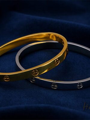 ​Iconic Screw Motif Bangle Set